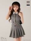 DEA. ディア バイ ローブドフルール 【XSサイズあり】2wayクラシカルベストセットアップフレアミニキャバドレス de4306-c