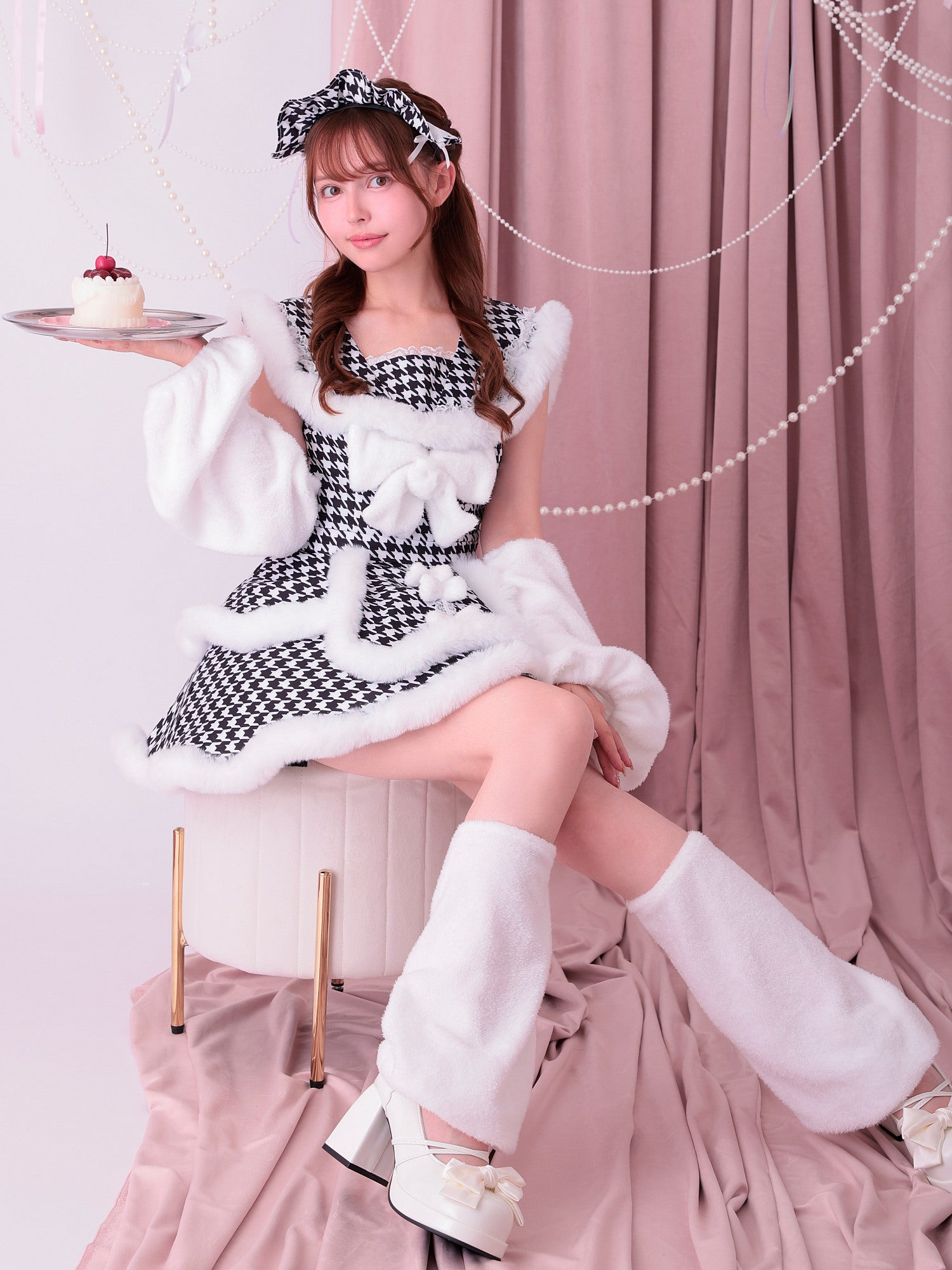 【5点セット】vanityME. × MIYANISHIYAMA おてんばキャットドレス  レッド[ナナちゃん着用] vcsct-23986-2-na