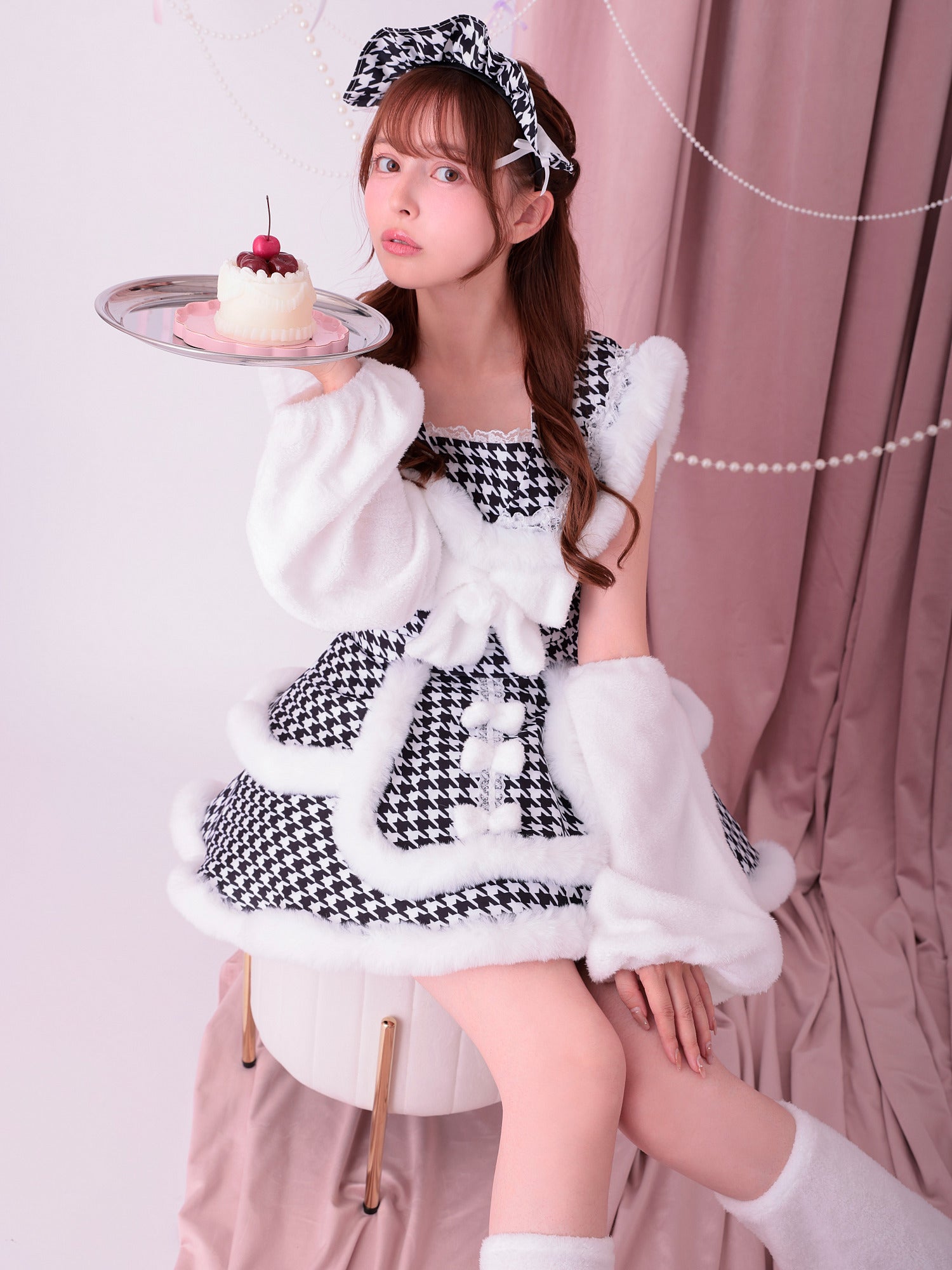 【5点セット】vanityME. × MIYANISHIYAMA おてんばキャットドレス  レッド[ナナちゃん着用] vcsct-23986-2-na