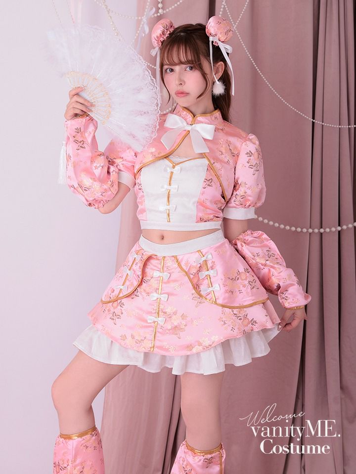 【4点セット】vanityME. × MIYANISHIYAMA いたずらうさぎのギンガムチェックドレス ブラック[ナナちゃん着用] vcsbn-250219-2-na