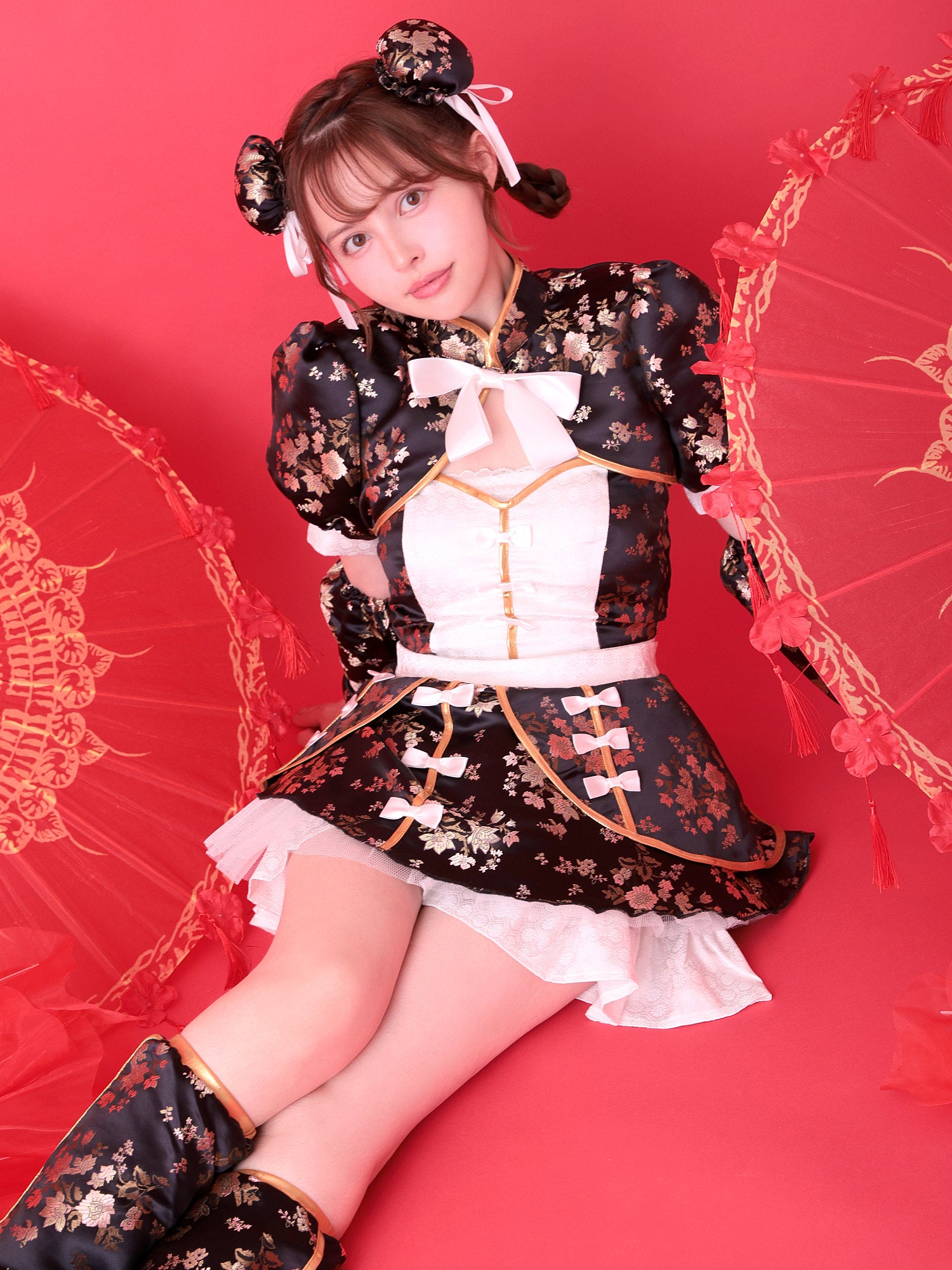 【4点セット】vanityME. × MIYANISHIYAMA シュガーセーラーガールドレス ブラック[ナナちゃん着用] vcsmd-250220-2-na