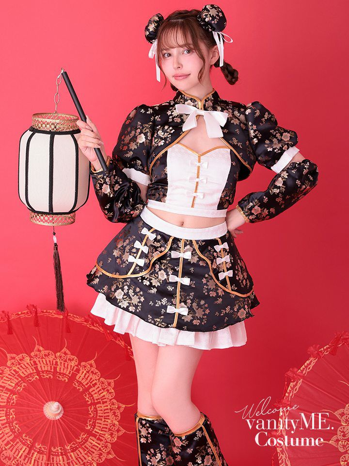 【4点セット】vanityME. × MIYANISHIYAMA シュガーセーラーガールドレス ブラック[ナナちゃん着用] vcsmd-250220-2-na