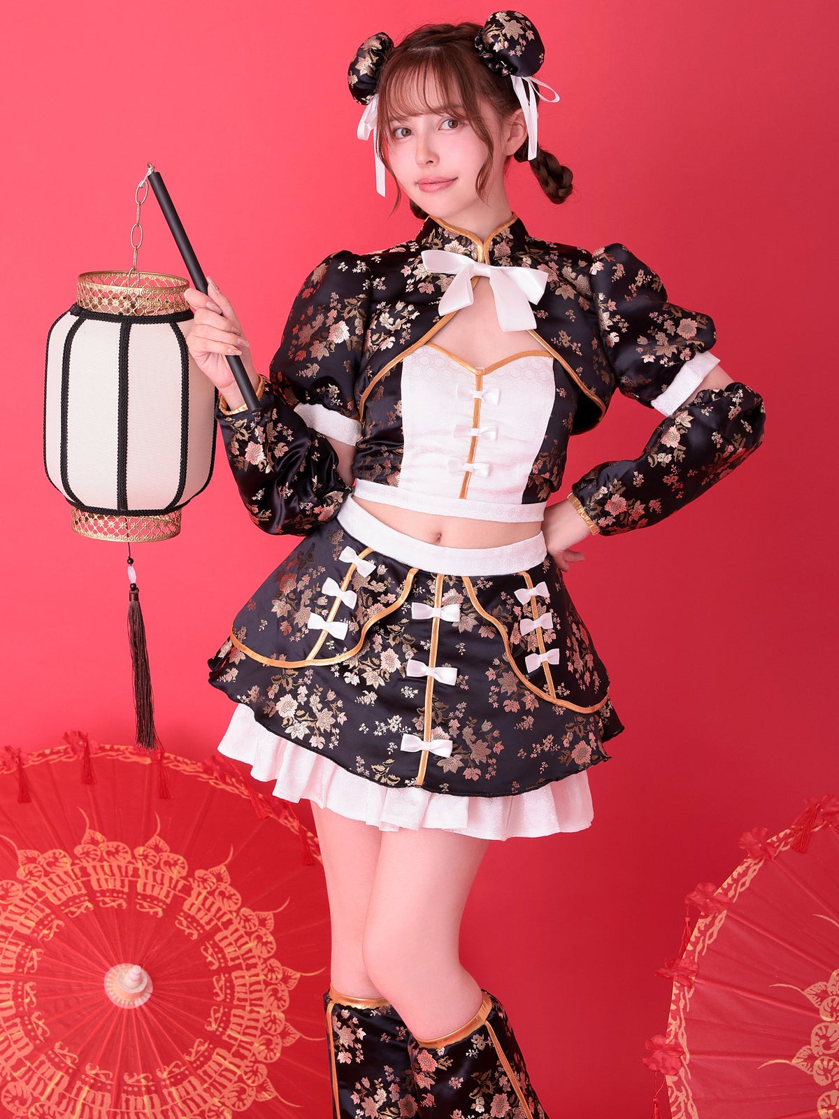 【4点セット】vanityME. × MIYANISHIYAMA シュガーセーラーガールドレス ブラック[ナナちゃん着用] vcsmd-250220-2-na