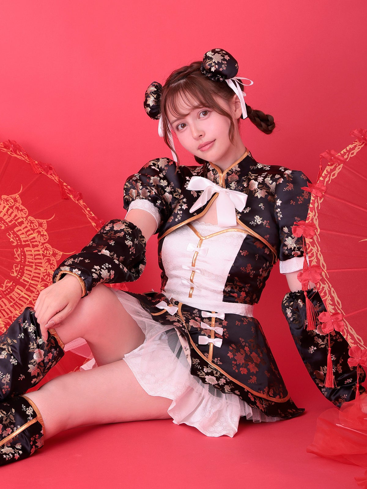 【4点セット】vanityME. × MIYANISHIYAMA シュガーセーラーガールドレス ブラック[ナナちゃん着用] vcsmd-250220-2-na