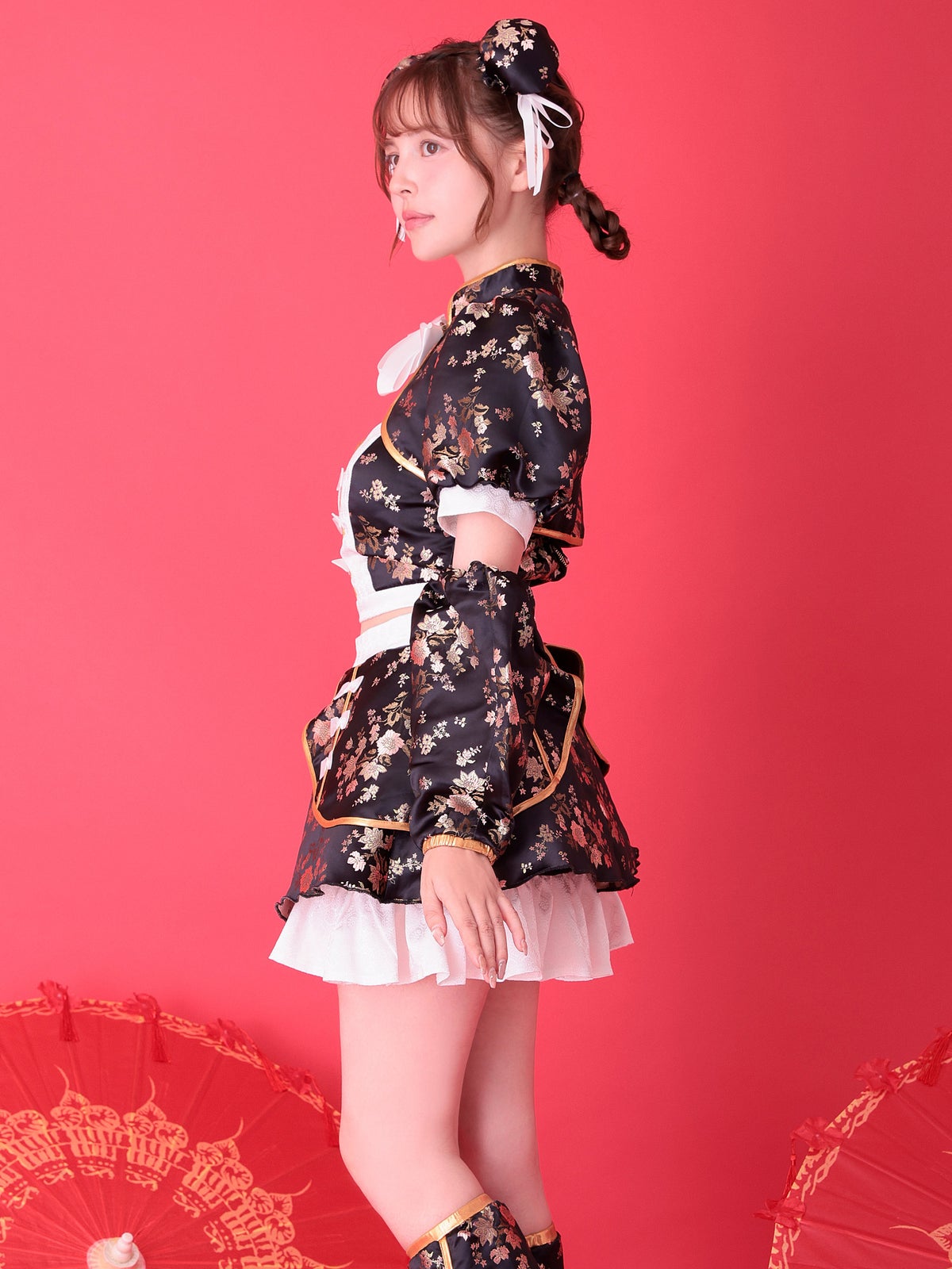 【4点セット】vanityME. × MIYANISHIYAMA シュガーセーラーガールドレス ブラック[ナナちゃん着用] vcsmd-250220-2-na