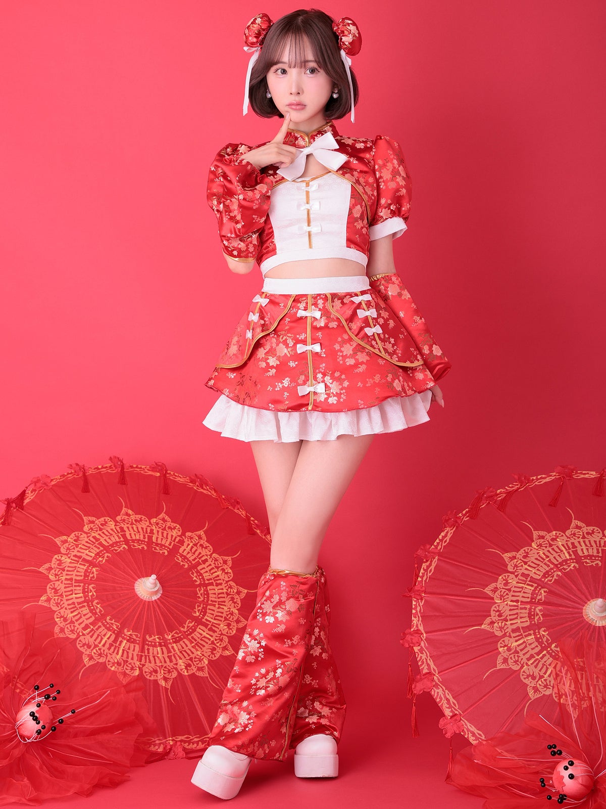 【4点セット】vanityME. × MIYANISHIYAMA シュガーセーラーガールドレス ピンク[ソンアミちゃん着用] vcsmd-250220-1-sn