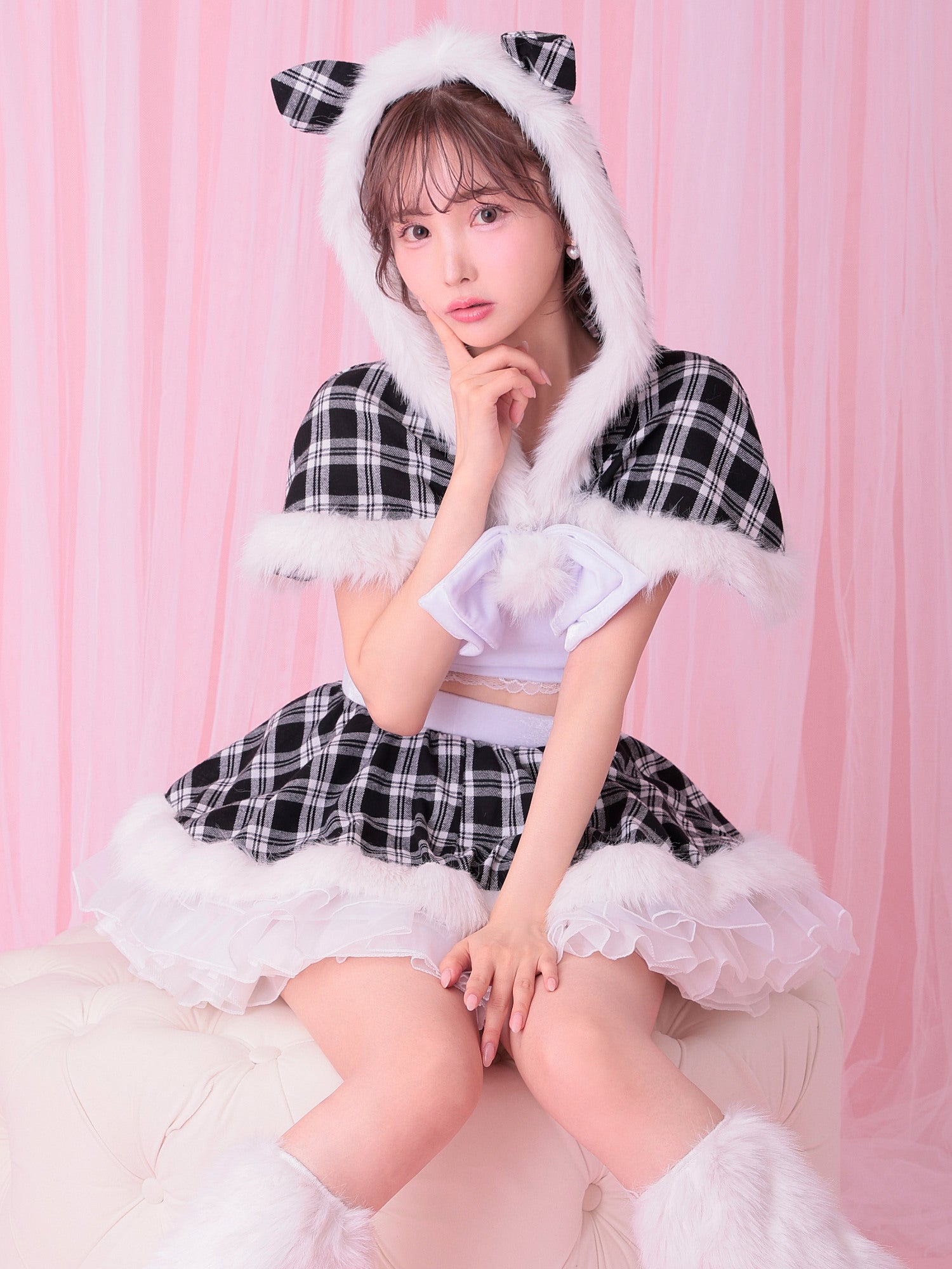 【7点セット】vanityME. × MIYANISHIYAMA sweet dream china dress!! ピンク[ナナちゃん着用] vcsch-23987-1-na