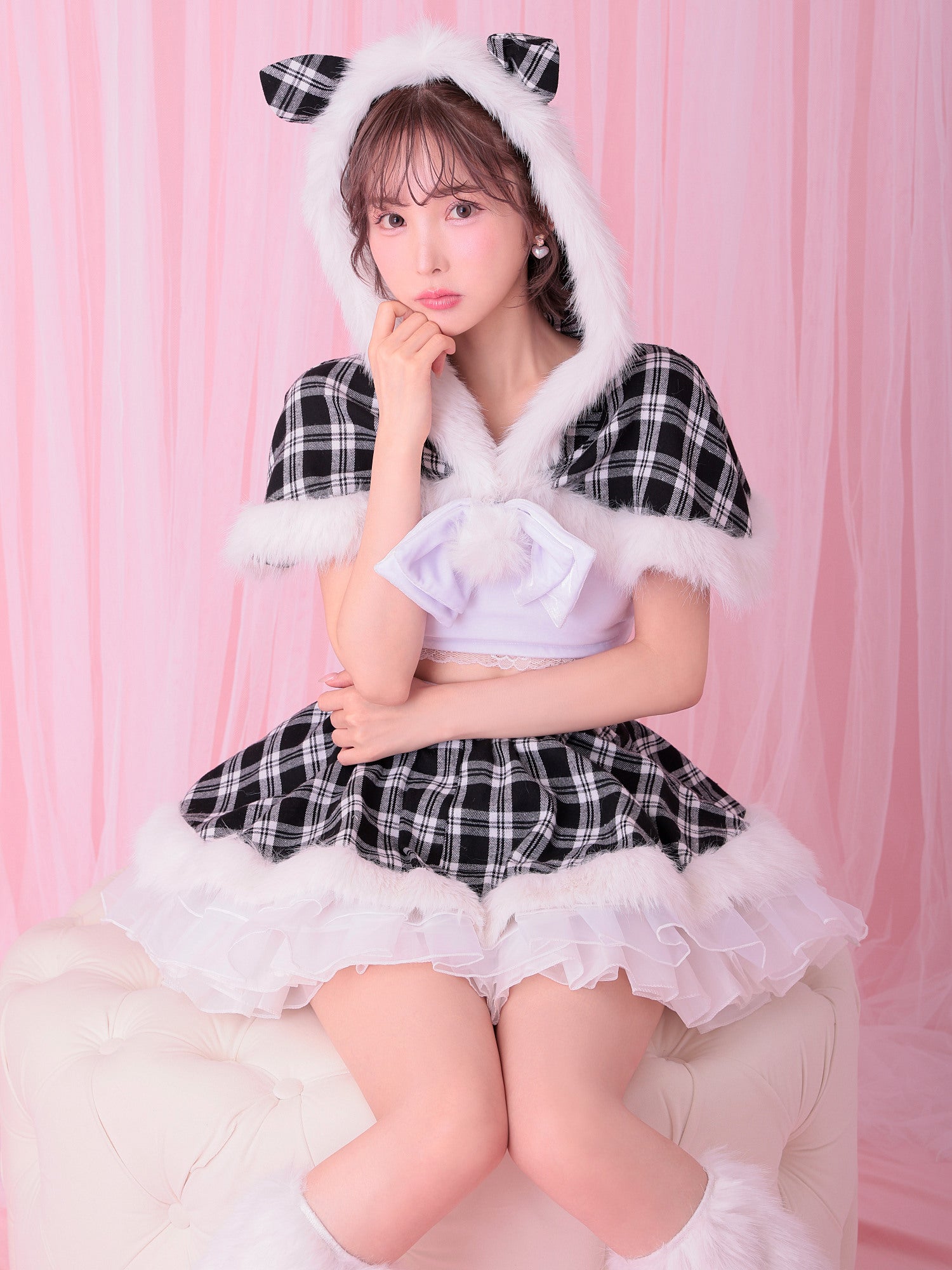 【7点セット】vanityME. × MIYANISHIYAMA sweet dream china dress!! ピンク[ナナちゃん着用] vcsch-23987-1-na