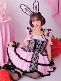 【7点セット】vanityME. × MIYANISHIYAMA sweet dream china dress!!  レッド[ソンアミちゃん着用] vcsch-23987-3-sn