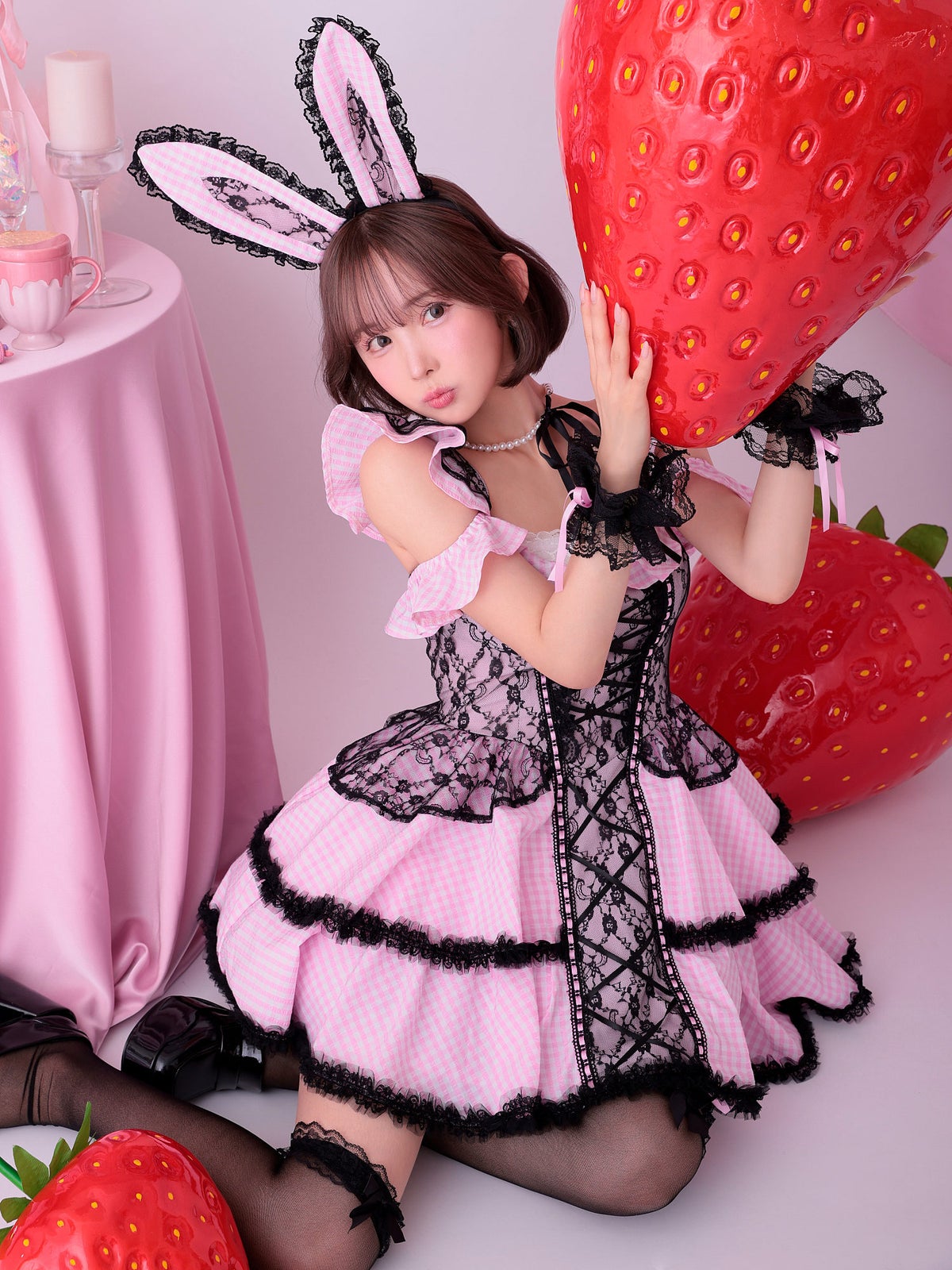 【7点セット】vanityME. × MIYANISHIYAMA sweet dream china dress!!  レッド[ソンアミちゃん着用] vcsch-23987-3-sn
