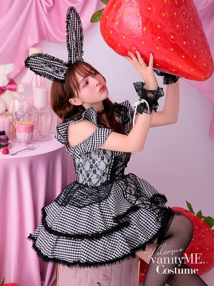 【5点セット】vanityME. × MIYANISHIYAMA おてんばキャットドレス ブラック [ソンアミちゃん着用]vcsct-23986-1-sn