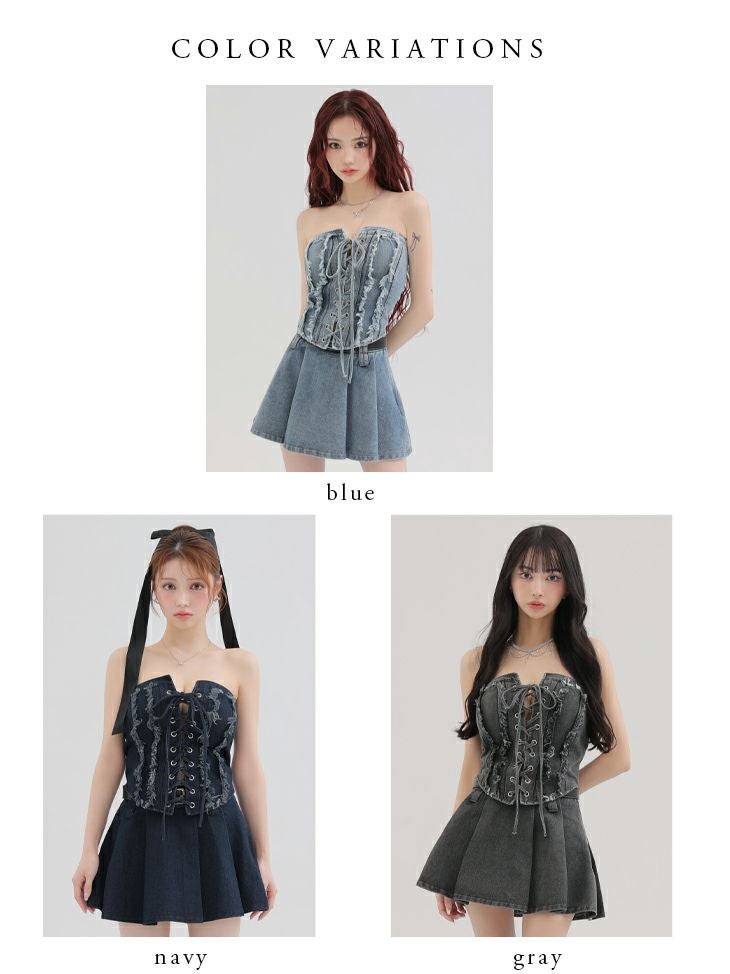 DEA. ディア バイ ローブドフルール 【XSサイズあり】オフショルダブルボタンセットアップフレアミニキャバドレス de4315