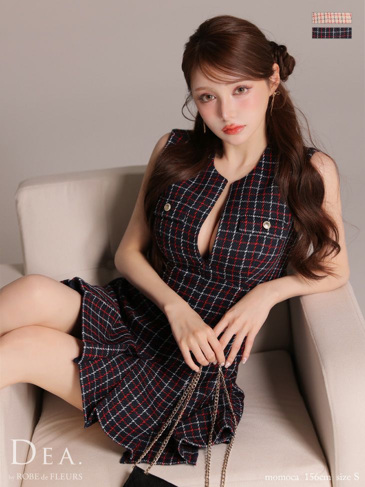 DeA. ROBE de FLEURS チェック ドレス DEA.by ROBE de FLEURS】柄:チェック - sugar
