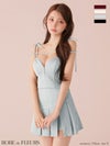 ROBE de FLEURS ローブドフルール 【XSサイズあり】肩リボンキャミツーピースフレアミニキャバドレス fm3267-c