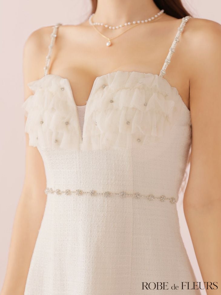 Glossy ローブドフルールグロッシー 【XSサイズあり】シアーギャザータイトキャミミニキャバドレス gl3952-c