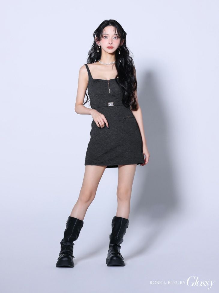 ROBE de FLEURS anier.ROBE ローブドフルール アニエルローブ  【XSサイズあり】Sparkly ribbons voluminous fur cat ears halloween dress スパーキーリボンボリュームファー猫耳付きミニドレス fm-anier4053-c