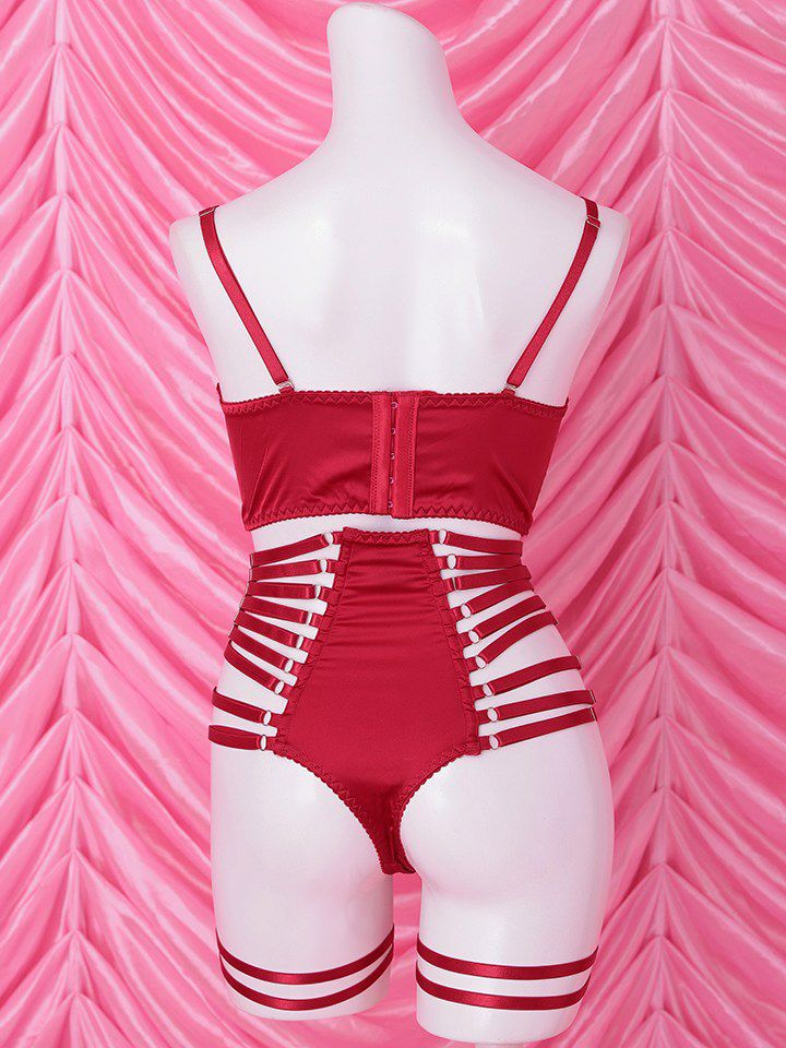 【4点セット】Sideline sexy lingerie bunny サイドラインセクシーランジェリーバニー レッド vcsbn-25075-2