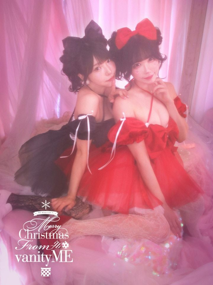 【2点セット】vanityME. × MIYANISHIYAMA 約束ドレス レッド サンタ vcsst-250153-1-rs