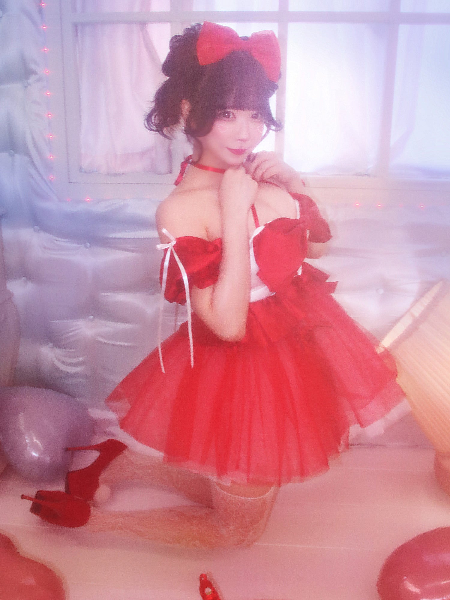 【2点セット】vanityME. × MIYANISHIYAMA 約束ドレス レッド サンタ vcsst-250153-1-rs
