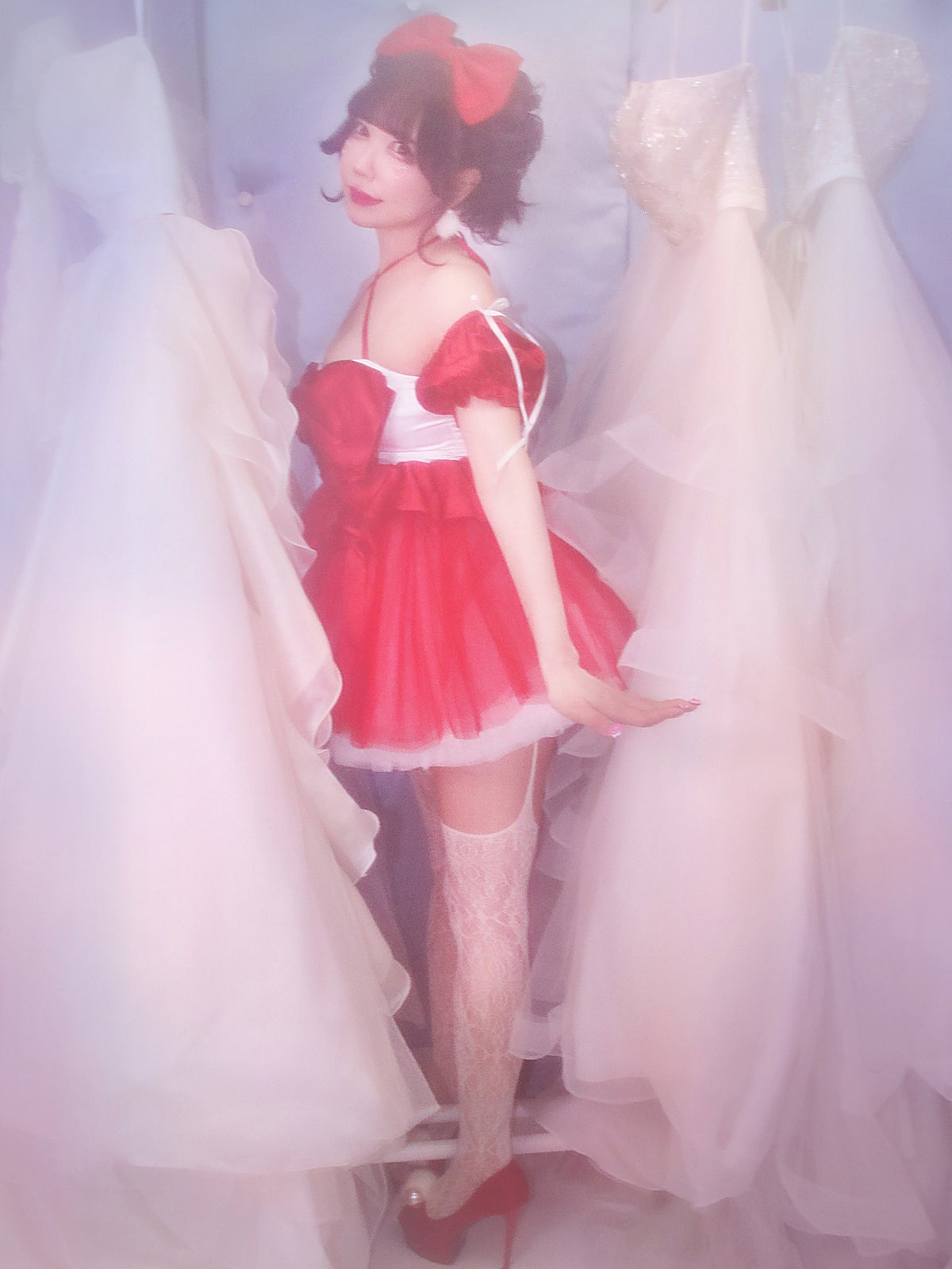 【2点セット】vanityME. × MIYANISHIYAMA 約束ドレス レッド サンタ vcsst-250153-1-rs