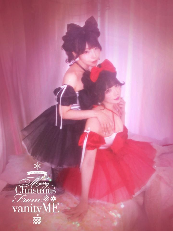 【2点セット】vanityME. × MIYANISHIYAMA 約束ドレス ブラック サンタ vcsst-250153-2a-rs