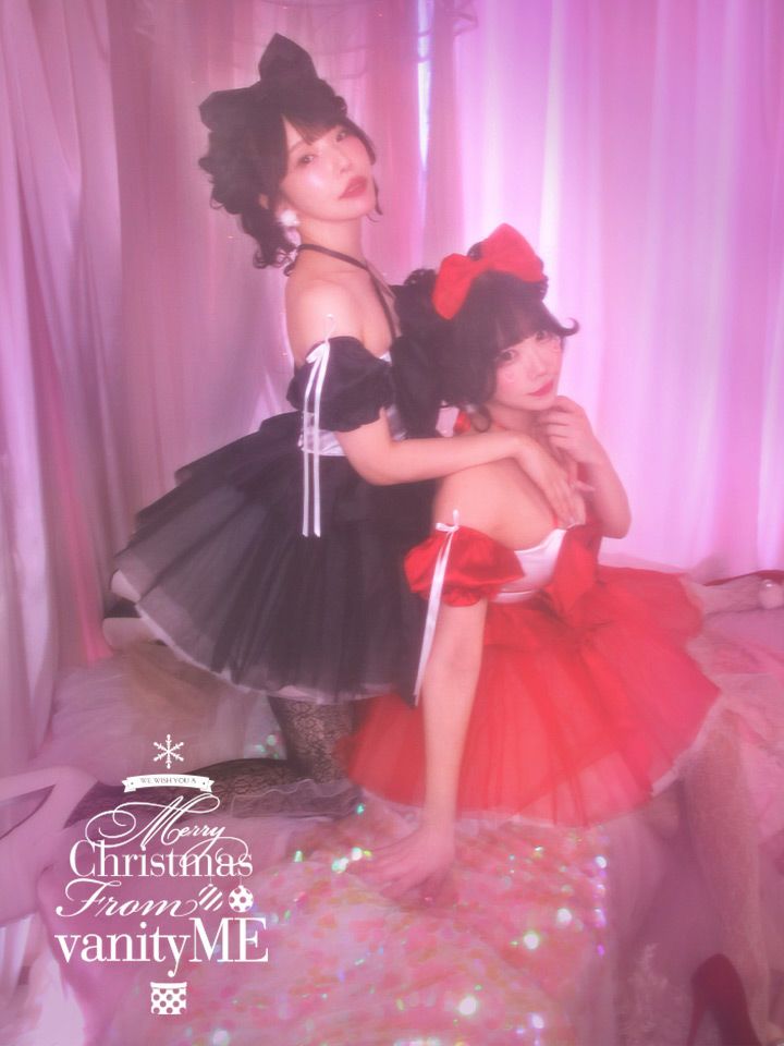 【2点セット】vanityME. × MIYANISHIYAMA 約束ドレス ブラック サンタ vcsst-250153-2a-rs