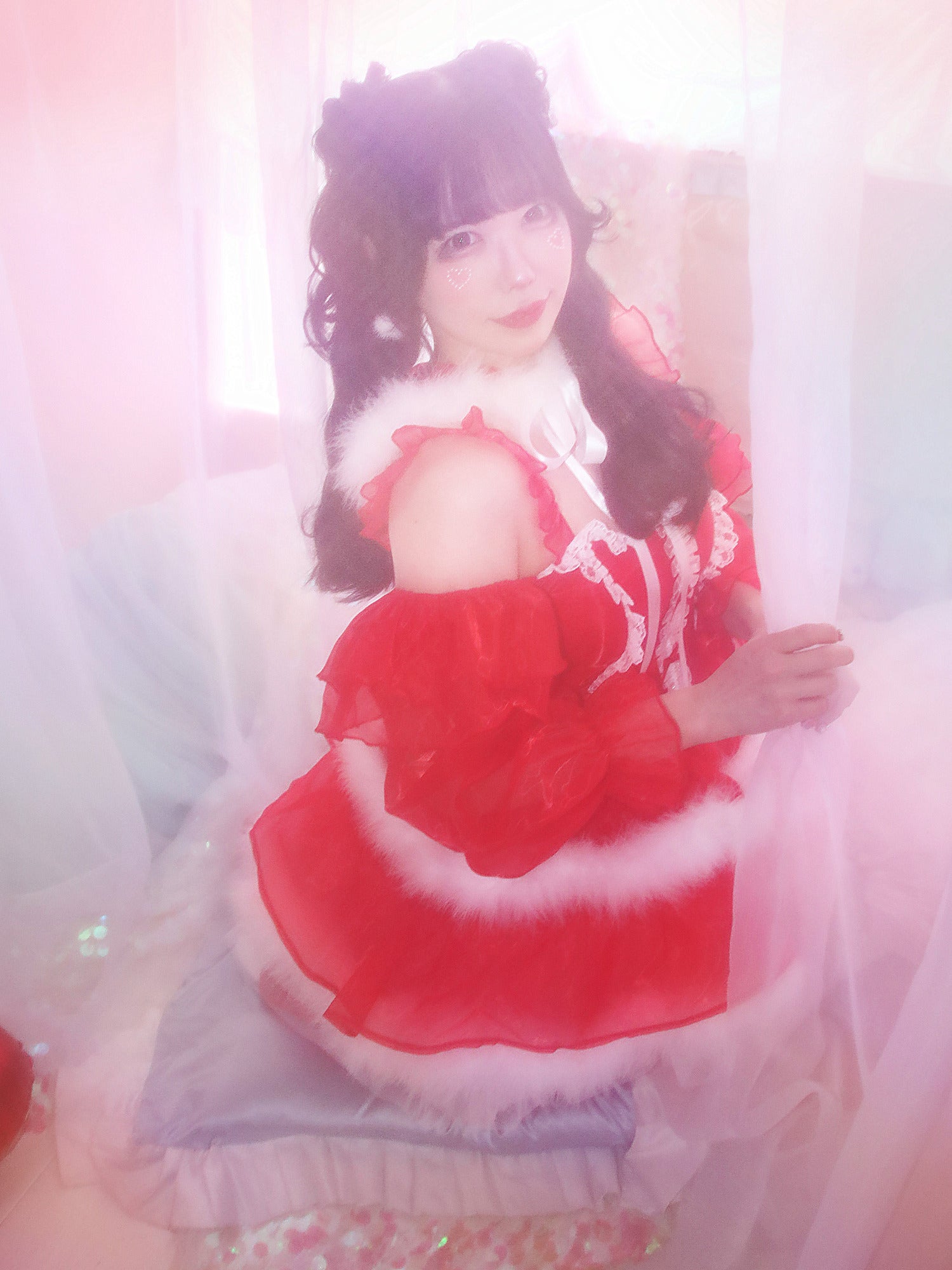 【3点セット】vanityME. × MIYANISHIYAMA とっておきいちごドレス レッド サンタ vcsst-250155-sr