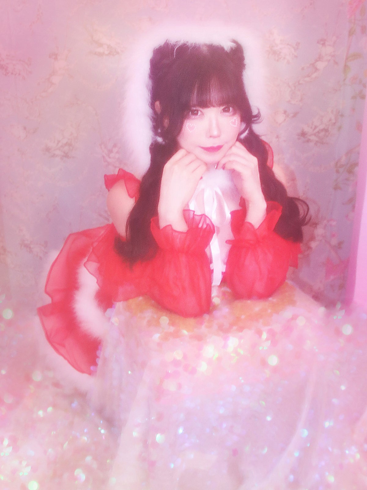【3点セット】vanityME. × MIYANISHIYAMA とっておきいちごドレス レッド サンタ vcsst-250155-sr