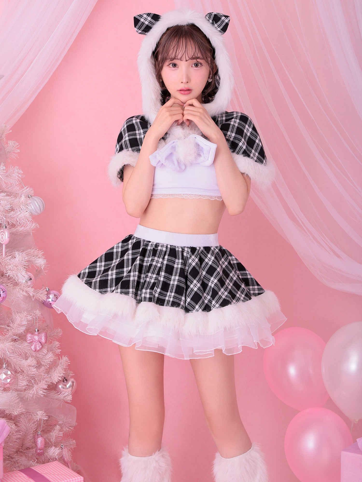 【5点セット】vanityME. × MIYANISHIYAMA おてんばキャットサンタ ブラック vcsst-23986-1-at