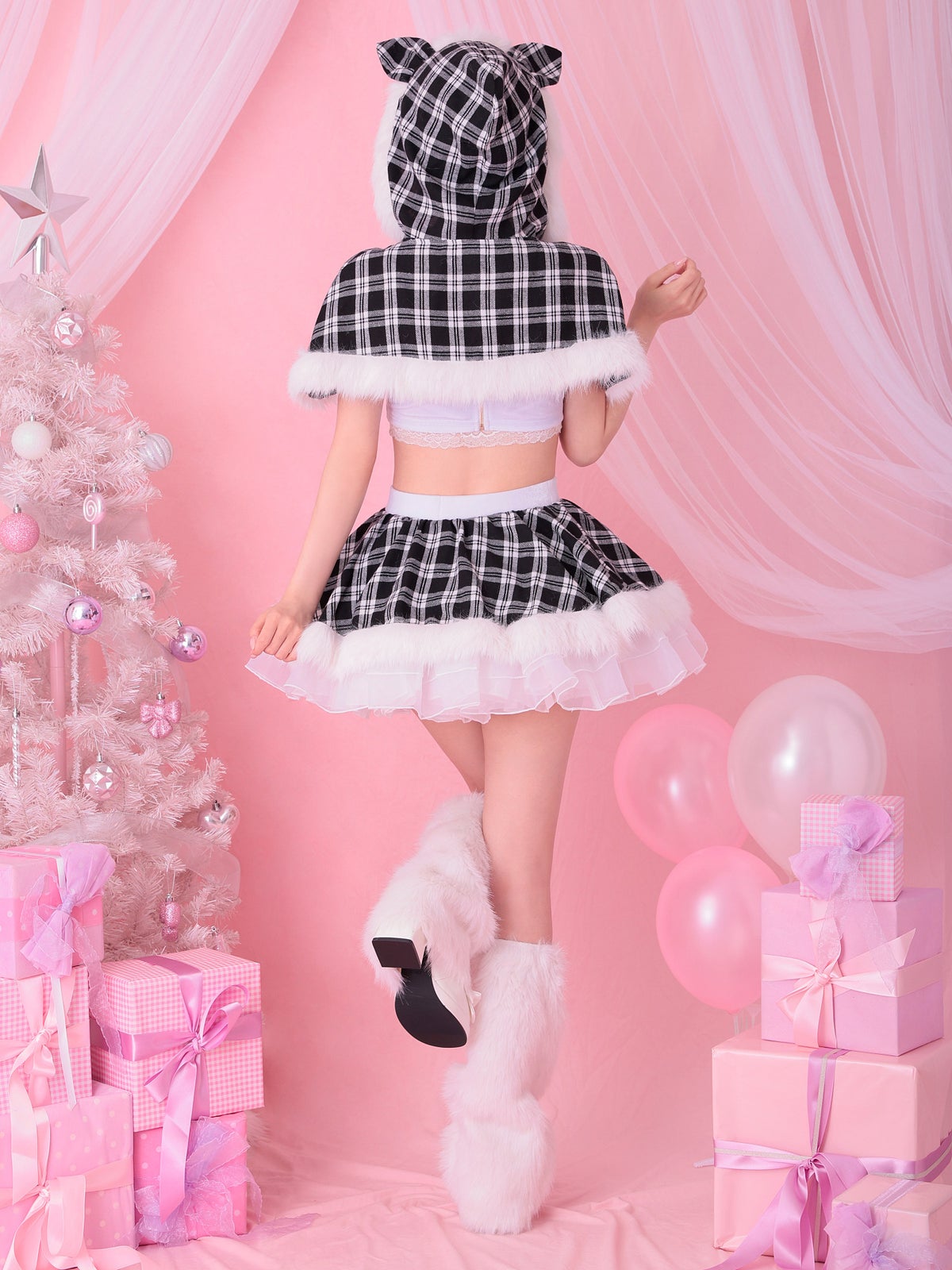 【5点セット】vanityME. × MIYANISHIYAMA おてんばキャットサンタ ブラック vcsst-23986-1-at