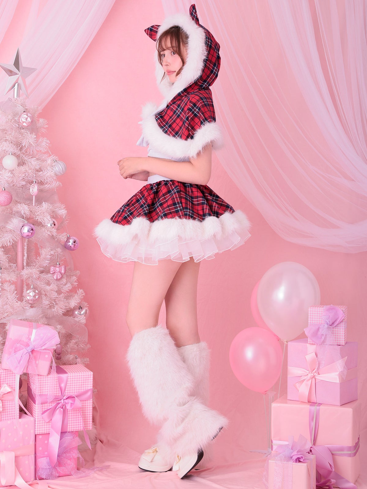 【5点セット】vanityME. × MIYANISHIYAMA おてんばキャットサンタ レッド vcsst-23986-2-at