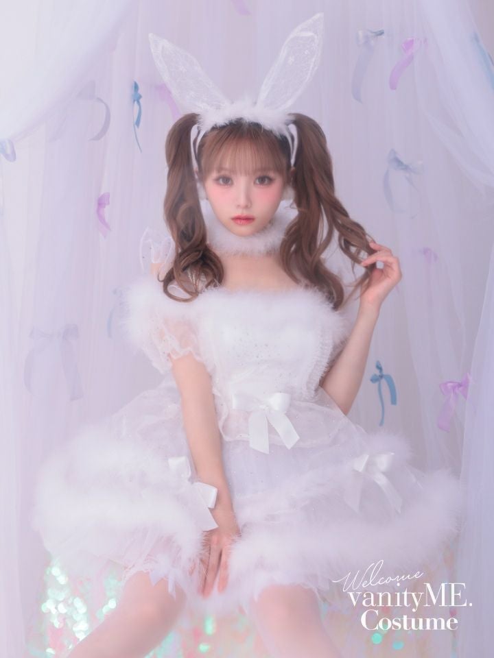 【3点セット】vanityME. × MIYANISHIYAMA ホワイトバニードレス vcsbn-250152-2b