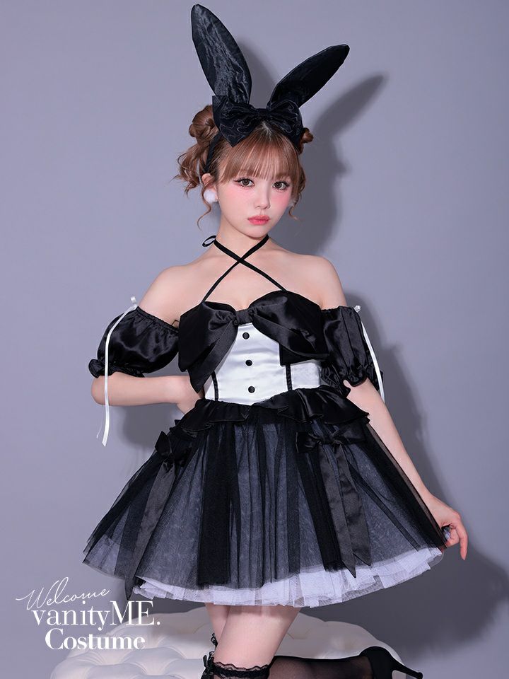 3点セット】vanityME. × MIYANISHIYAMA 約束ドレス バニー ブラック