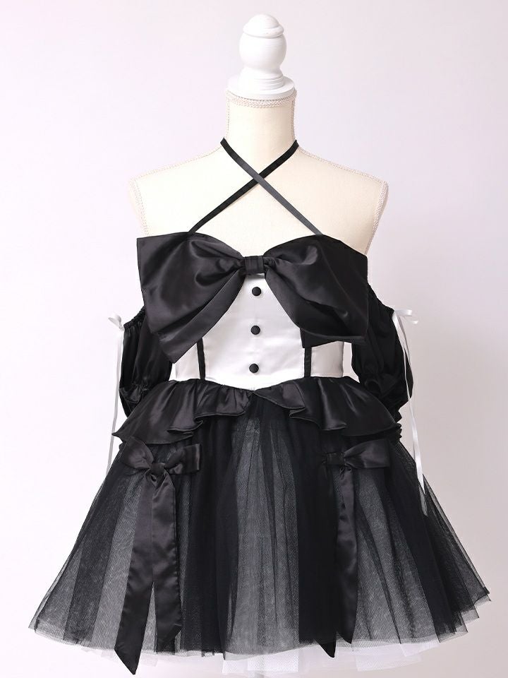 【3点セット】vanityME. × MIYANISHIYAMA 約束ドレス バニー ブラック vcsbn-250153-2b-my