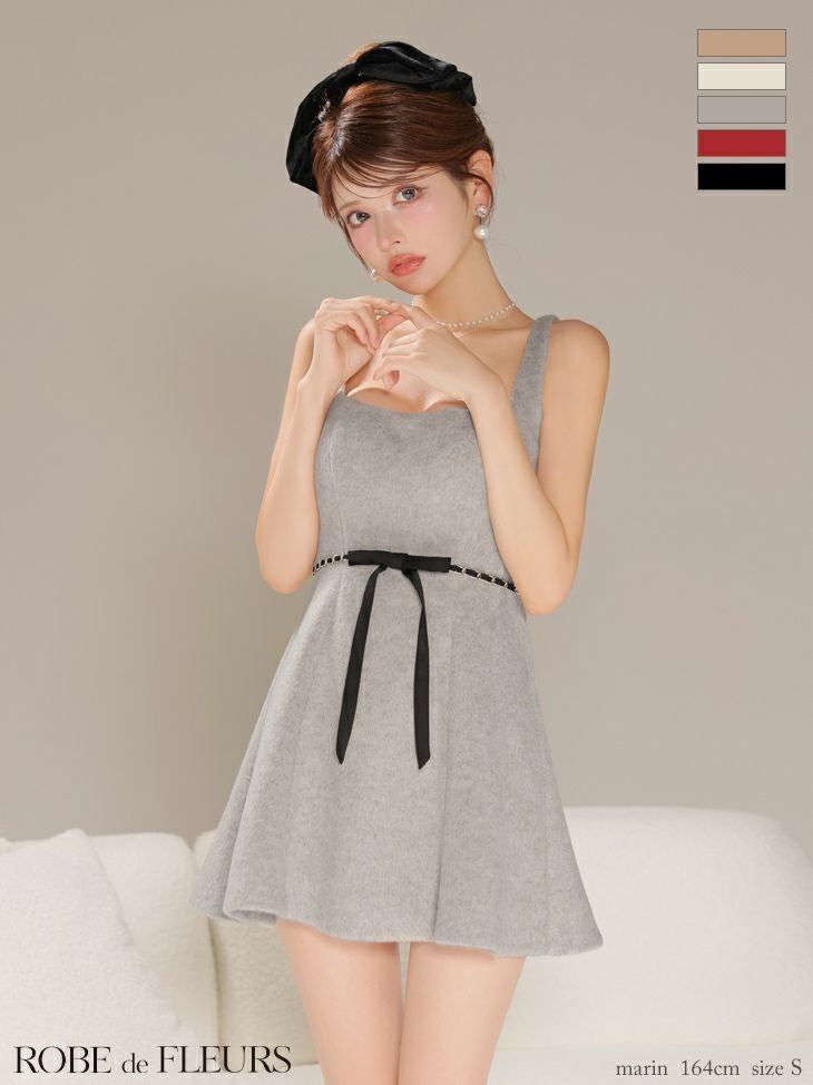 レッド/5月上旬頃入荷予定】ROBE de FLEURS ローブドフルール【XS