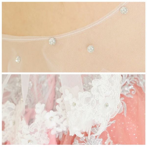 【単品 】AngelR エンジェルアール フラワー刺繍ビジュー付きプリンセスボレロ ホワイト ar-bo001