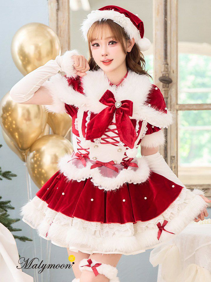 9点セット】Malymoon マリームーン ベルベットフルールパールサンタ