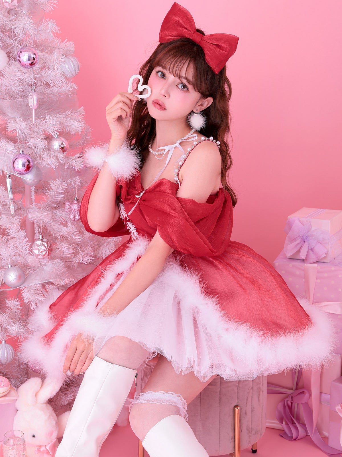 【2点セット】Alice in christmas party アリスインクリスマスパーティー サンタ レッド vcsst-250170-1