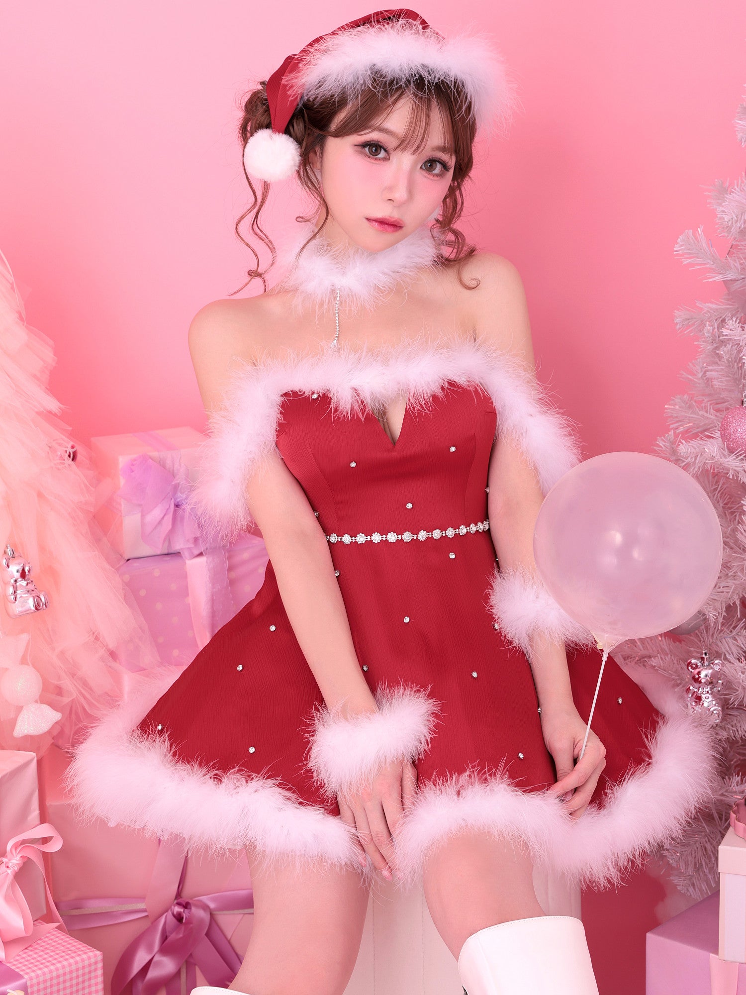 【3点セット】Diamond Stone's Santa ダイヤモンドストーンサンタ レッド vcsst-250171-1