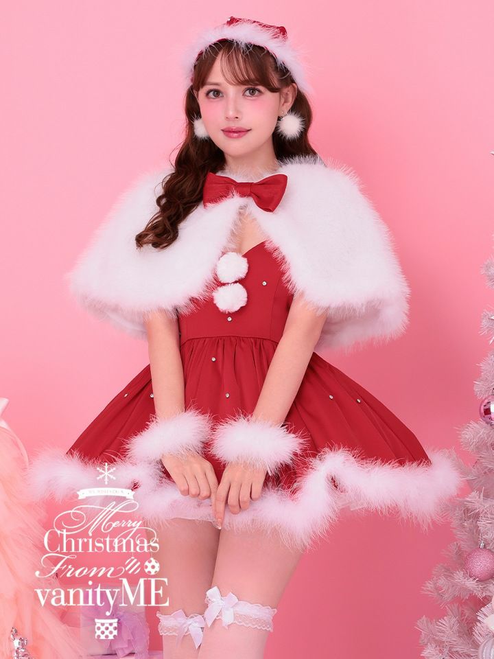【3点セット】diamod stones's SANTA with cape ダイヤモンドストーンサンタ レッド 【ケープ付き】vcsst-250176