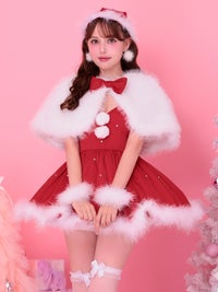 【3点セット】diamod stones's SANTA with cape ダイヤモンドストーンサンタ レッド 【ケープ付き】vcsst-250176