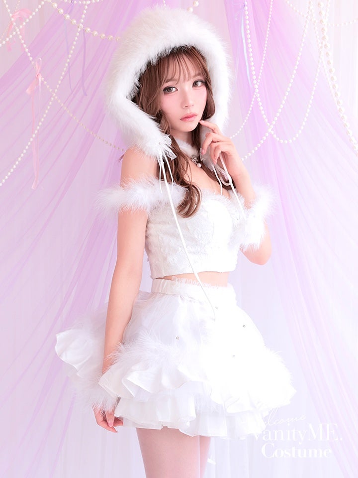 【3点セット】HUG ME ふわふわ ホワイト vcsot-250175