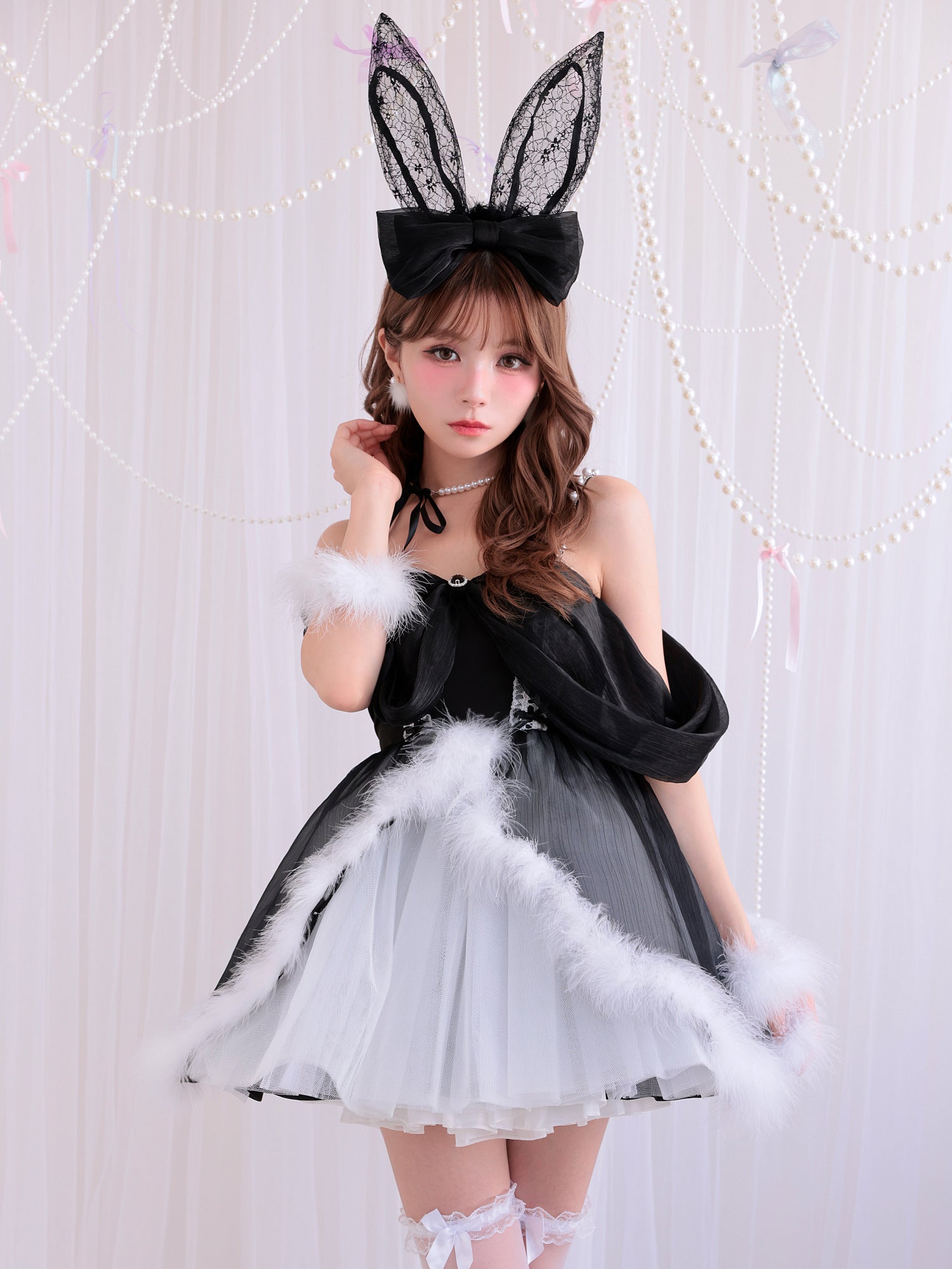 【3点セット】Alice in bunny party アリスインバニーパーティー ブラック vcsbn-250170-2b