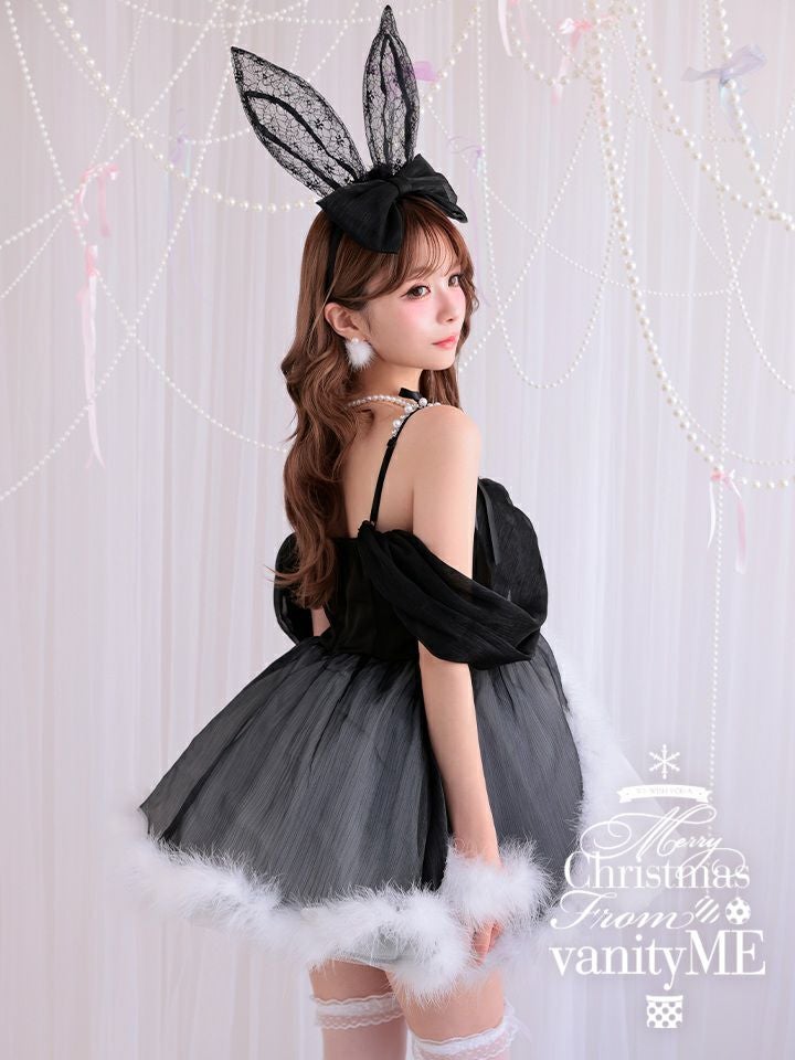 【3点セット】Alice in bunny party アリスインバニーパーティー ブラック vcsbn-250170-2b