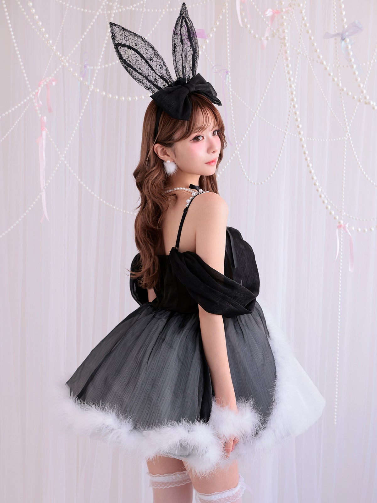 【3点セット】Alice in bunny party アリスインバニーパーティー ブラック vcsbn-250170-2b