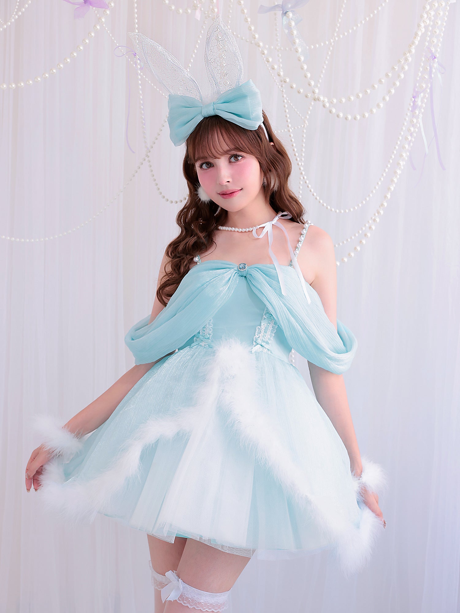【3点セット】Alice in bunny party アリスインバニーパーティー ミント vcsbn-250170-4b