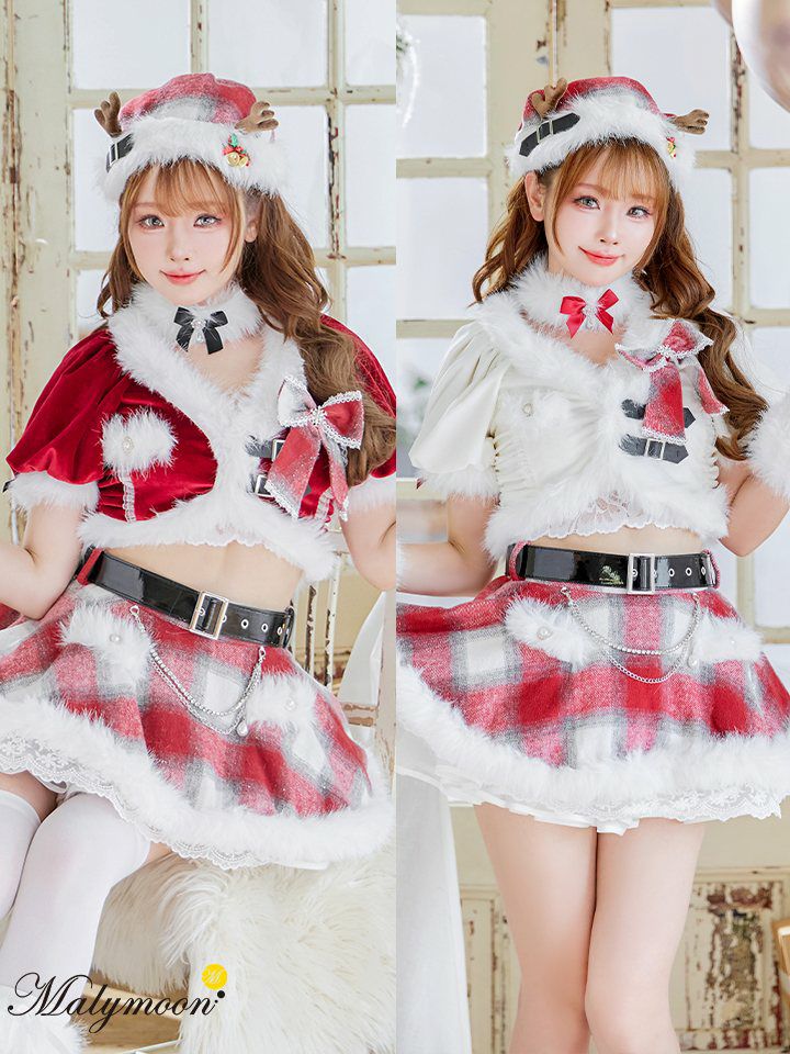 9点セット】Malymoon マリームーン ロゼチェックビジューライン