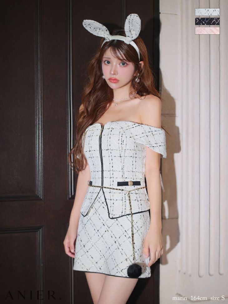 Brille プリエ ブラック ange de brille mini dress brille3760-2