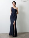 JEAN MACLEAN ジャンマクレーン ワンショル/チェーンショルダー/タックデザイン/スリット入り/タイト ロングドレス ja51947-c
