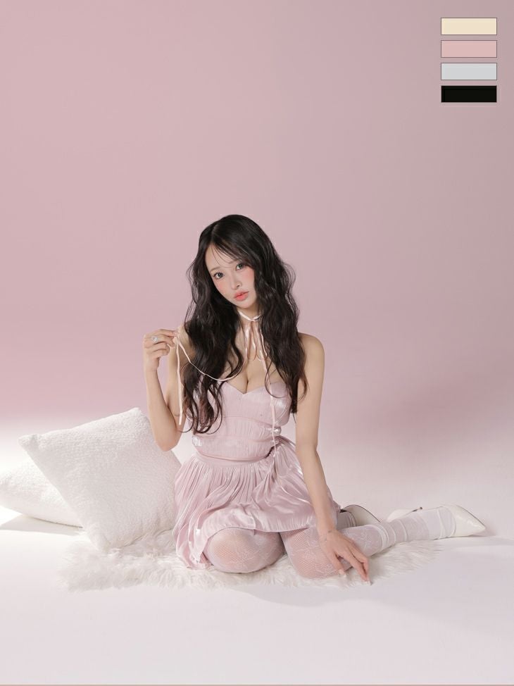 ROBE de FLFURS ローブドフルール オーガンジーベアツーピースドレス ROBE de FLFURS ローブドフルール オーガンジーベアツーピースドレス